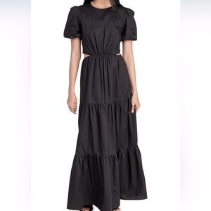 Wayf Plaza Cut Out Tiered Maxi Dress